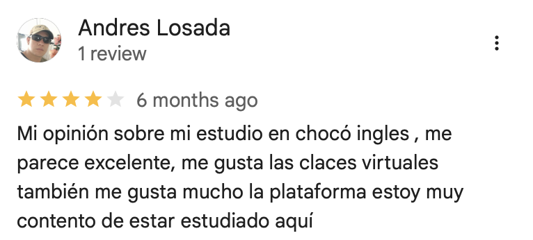Toca para ampliar Reseña de estudiante 4